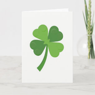 Faux Gold Foil Clover Card