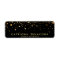 Faux Gold Foil Confetti Business Card | Black