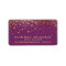 Faux Gold Foil Confetti Business Card | Purple
