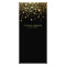 Faux Gold Foil Confetti Business Rack Card | Black