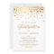 Faux Gold Foil Confetti Dots Graduation