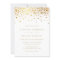 Faux Gold Foil Confetti Dots Wedding