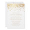 Faux Gold Foil Confetti Dots Wedding
