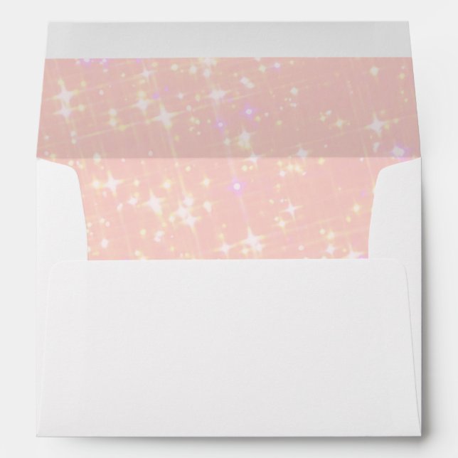 Faux Gold Foil Confetti Elegant Sparkles Envelopes (Back (Bottom))