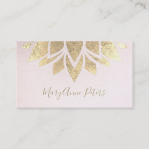faux gold foil decor business card