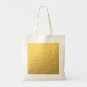 Faux Gold Foil Effect Printed Tote Bag