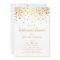 Faux Gold Foil Elegant Rehearsal Dinner Invitation