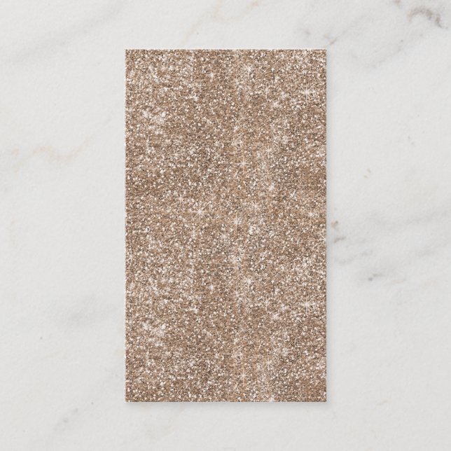 Faux Gold Foil Glitter Background Sparkle Template Business Card (Front)