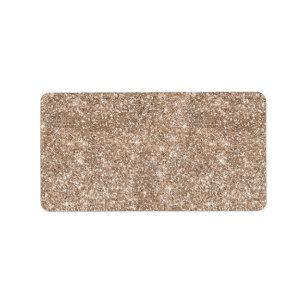 Faux Gold Foil Glitter Background Sparkle Template Label