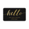 Faux Gold Foil Hello Typography Classic Black
