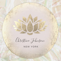faux gold foil lotus design