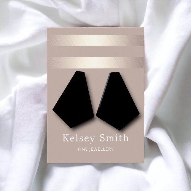 Faux Gold Foil on Bronze Earring Display Card (Creator Uploaded)