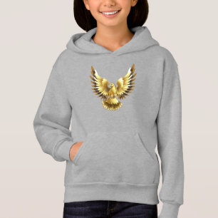 Faux Gold Foil Peace Dove on Black