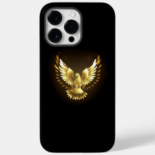 Faux Gold Foil Peace Dove on Black Case-Mate iPhone 14 Pro Max Case