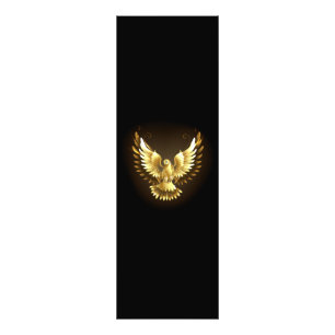 Faux Gold Foil Peace Dove on Black Photo Print