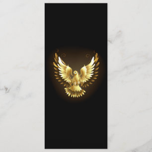 Faux Gold Foil Peace Dove on Black Program