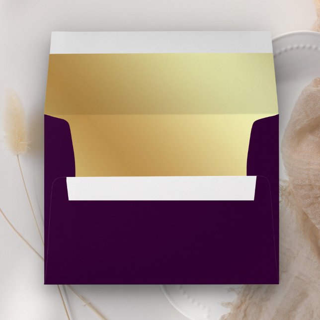 Faux Gold Foil Purple Envelope (Creator Uploaded)