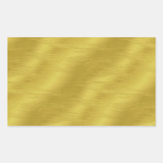 Faux Gold Foil Texture Background Sparkle Template Rectangular Sticker