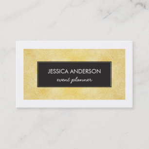 Faux Gold-Foil Texture Business Cards