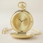 Faux Gold Glamourous Elegant Trendy Template Pocket Watch<br><div class="desc">Faux Gold Glamourous Elegant Trendy Template Pocket Watch.</div>