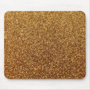 Faux Gold glitter graphic Mouse Pad