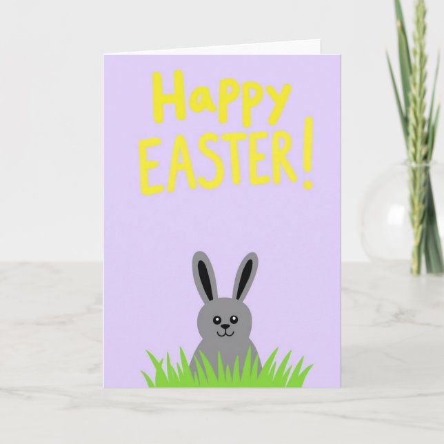 Faux Gold Happy Spring Card (Front)