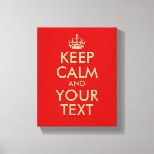 Faux gold Keep calm wrapped canvas print
