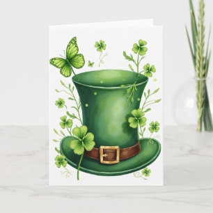 Faux Gold Leprechaun Hat Card