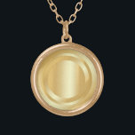 Faux Gold Look Elegant Glamourous Trendy Template Gold Plated Necklace<br><div class="desc">Faux Gold Look Elegant Glamourous Trendy Template Necklace.</div>