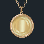Faux Gold Look Elegant Glamourous Trendy Template Gold Plated Necklace<br><div class="desc">Faux Gold Look Elegant Glamourous Trendy Template Necklace.</div>