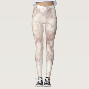Faux Gold Marble Leggings