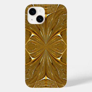 Faux Gold Metal Pattern Design Case-Mate iPhone 14 Case