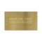 Faux Gold Metal Texture Admission Ticket Card 