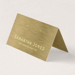 Faux Gold Metal Texture, Jewelry Display Card