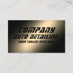 Faux gold metallic  business card