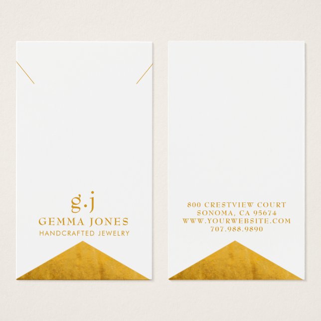Faux Gold Metallic Foil (Front & Back)