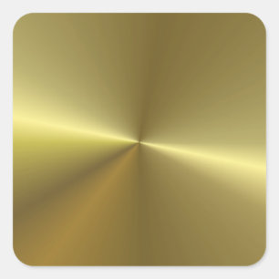 Faux Gold Metallic Look Blank Template Trendy Square Sticker
