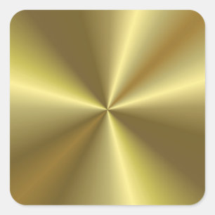 Faux Gold Metallic Look Blank Template Trendy Square Sticker