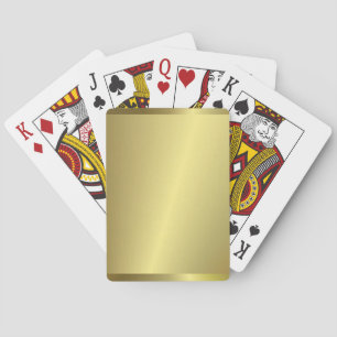 Faux Gold Metallic Look Elegant Modern Trendy Playing Cards