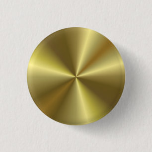 Faux Gold Metallic Look Glamourous Blank Template 3 Cm Round Badge