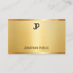 Faux Gold Modern Elegant Professional Template Business Card
