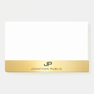 Faux Gold Modern Professional Elegant Template Post-it Notes