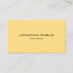 Faux Gold Modern Simple Professional Semi-Gloss Business Card