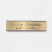 Faux Gold Office Door Sign Signs Name Plate