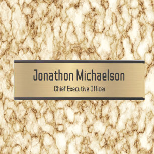 Faux Gold Office Door Sign Signs Name Plate