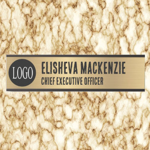 Faux Gold Office Door Sign Signs  Name Plate