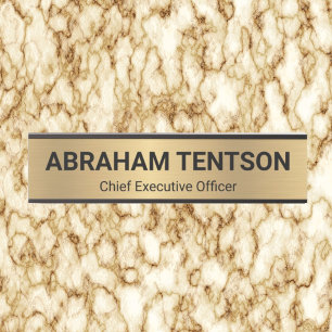 Faux Gold Office Door Sign Signs  Name Plate