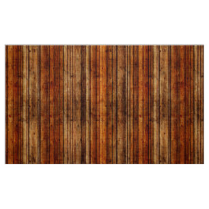 Faux Gold Orange Rustic Wood Fabric