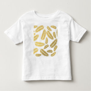 Faux Gold Palm Leaves Pattern Toddler T-Shirt