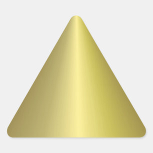 Faux Gold Personalised Blank Template Elegant Triangle Sticker
